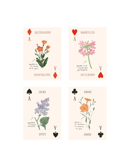 Jeu de cartes Les Fleurs Zoé de las Cases
