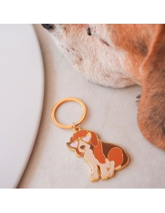 Porte-clé Chien Malicieuse 2