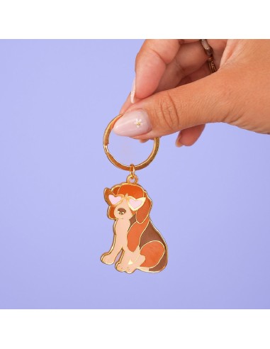 Porte-clé Chien Malicieuse