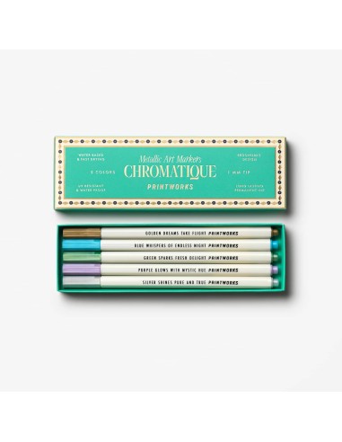Feutres métalliques Metallic Art Markers Chromatique Printworks