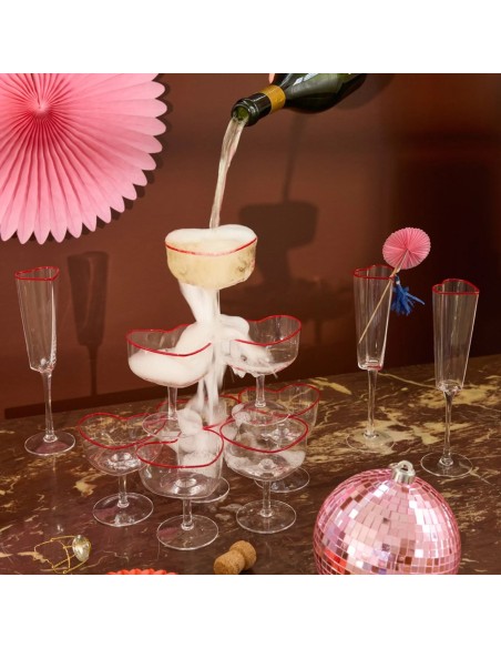 Coupe à champagne Coeur Rice