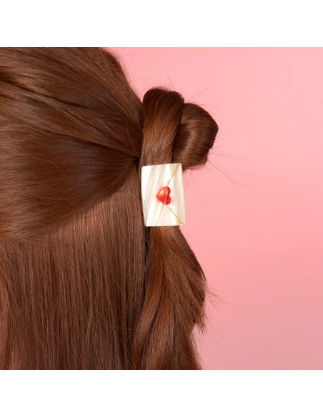 Mini pince à cheveux Lettre d'amour Coucou Suzette