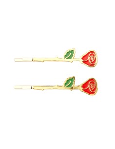 Duo de barrettes Rose Coucou Suzette