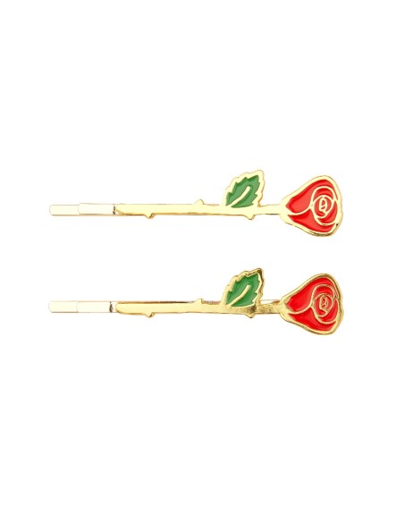 Duo de barrettes Rose Coucou Suzette