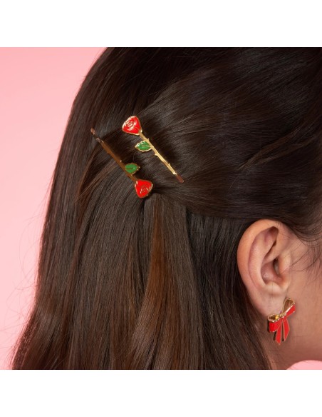Duo de barrettes Rose Coucou Suzette