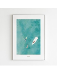 Affiche 30x40 Baignade Quartier Libre