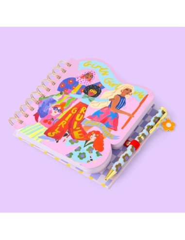 Cahier à spirale & stylo Girl Power Eleanor Bowmer