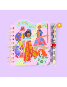 Cahier à spirale & stylo Girl Power Eleanor Bowmer