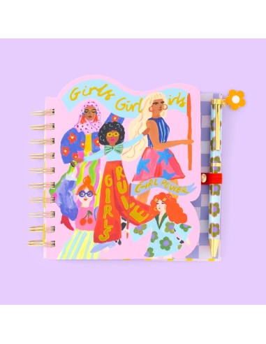 Cahier à spirale & stylo Girl Power Eleanor Bowmer