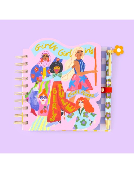 Cahier à spirale & stylo Girl Power Eleanor Bowmer