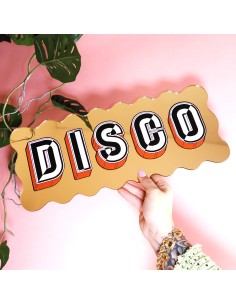 Miroir autocollant Disco Wavy Printed Weird 2