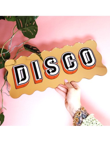 Miroir autocollant Disco Wavy Printed Weird
