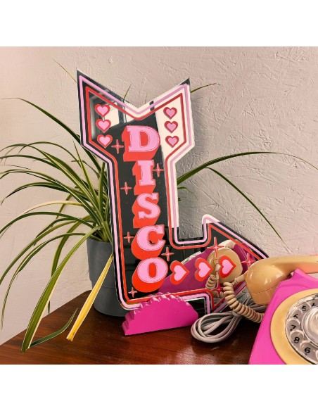 Miroir autocollant Flèche Disco Printed Weird