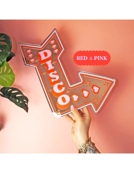 Miroir autocollant Flèche Disco Printed Weird