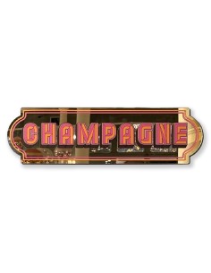 Miroir autocollant Champagne Sign Printed Weird