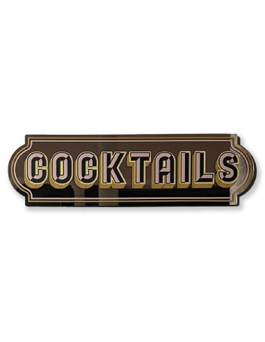 Miroir autocollant Cocktail Sign Printed Weird