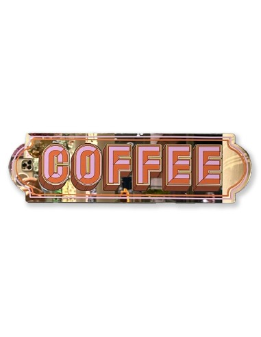 Miroir autocollant Coffee Sign Printed Weird