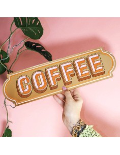 Miroir autocollant Coffee Sign Printed Weird 2