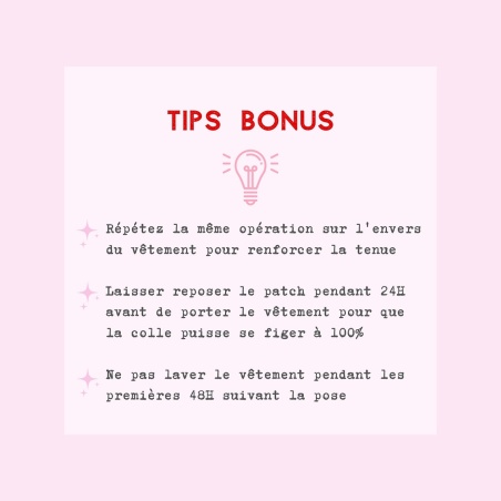 Patch thermocollant Amour Toujours Malicieuse