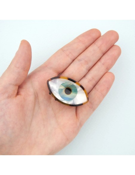 Mini pince à cheveux Oeil bleu Coucou Suzette