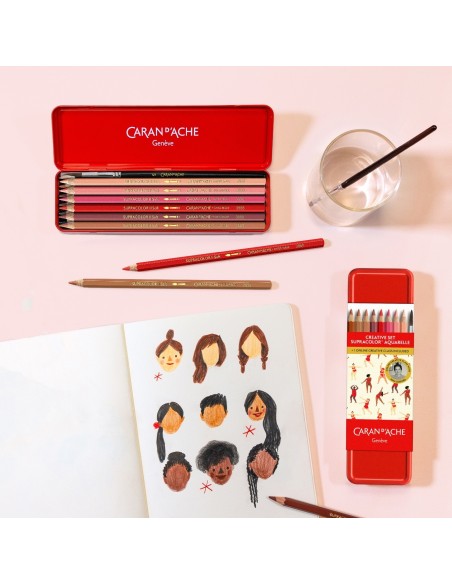 Set de crayons de couleur Supracolor Aquarelle Nina Cosford X Caran d'Ache