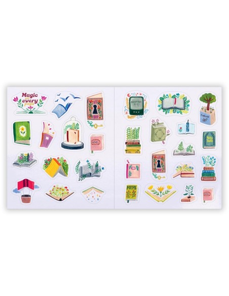 A Book Lover's Sticker Book