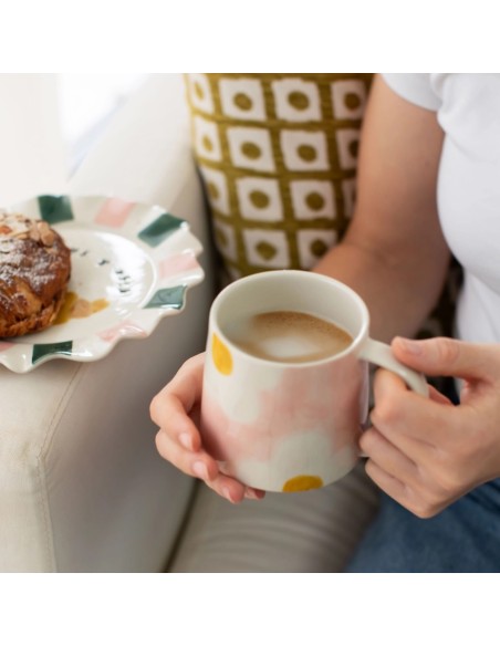 Grand mug en céramique peint à la main Caroline Gardner