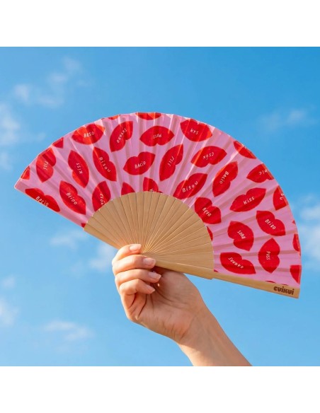 Éventail illustré Cuikui