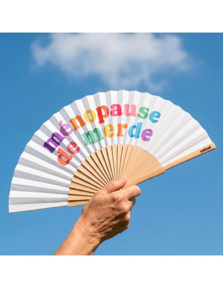 Éventail illustré Cuikui