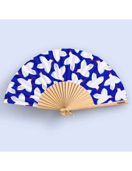 Éventail illustré Cuikui