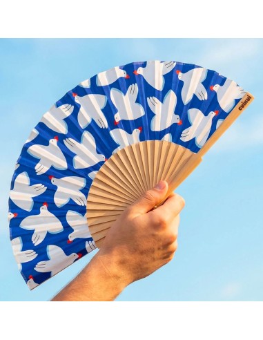 Éventail illustré Cuikui