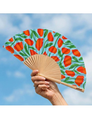 Éventail illustré Cuikui