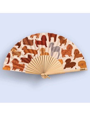 Éventail illustré Cuikui