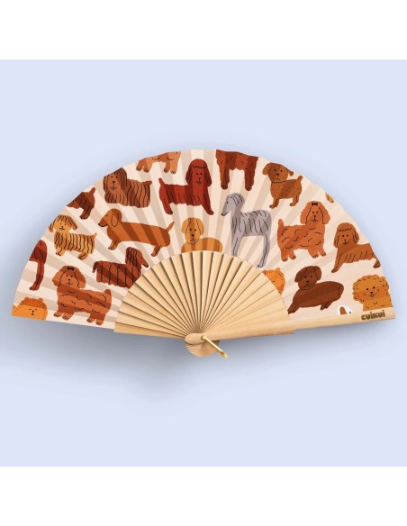 Éventail illustré Cuikui