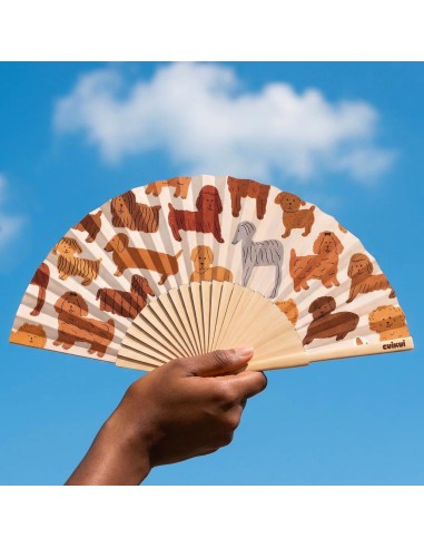 Éventail illustré Cuikui