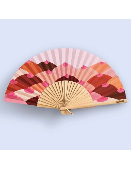 Éventail illustré Cuikui