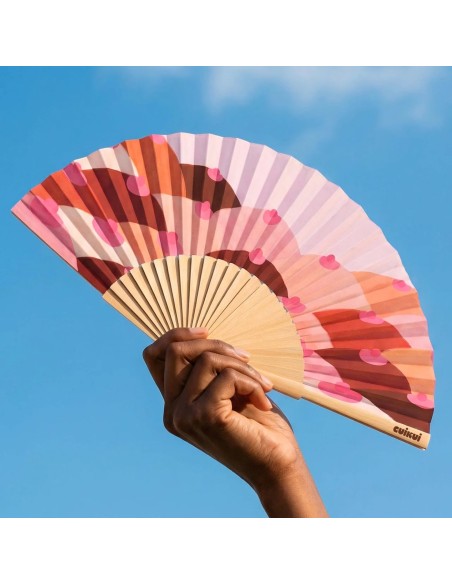 Éventail illustré Cuikui