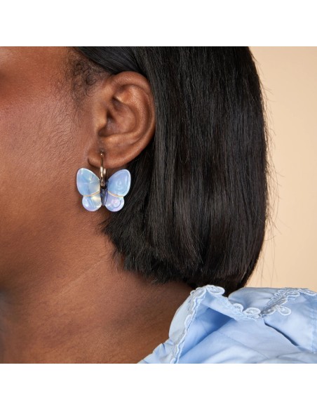 Boucles d'oreilles Papillon lavande Coucou Suzette