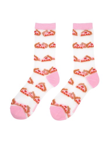 Chaussettes transparentes Tarte aux Fraises Coucou Suzette