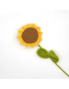 Fleur de Tournesol en crochet