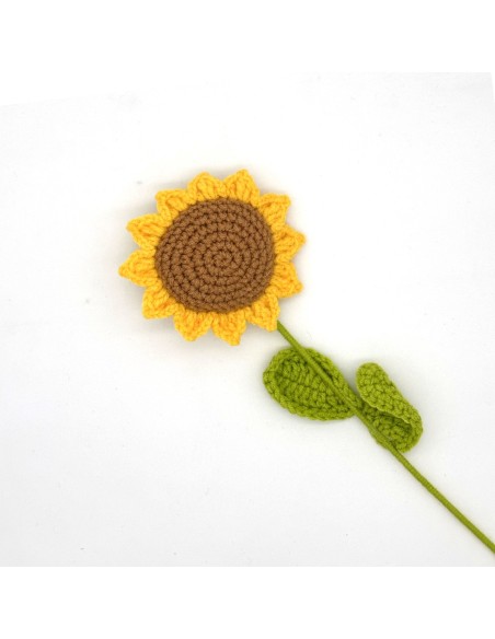 Fleur de Tournesol en crochet