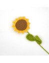 Fleur de Tournesol en crochet