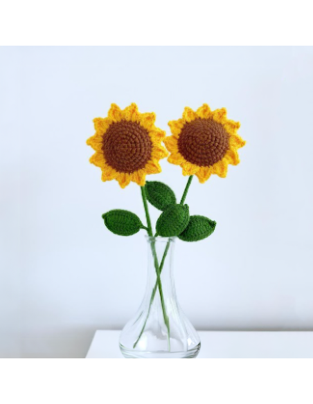 Fleur de Tournesol en crochet