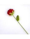 Rose rouge en crochet