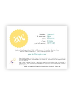 Carte cadeau Quartier Libre 2