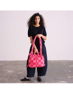 Sac Ona Check Red + Pink Soft Bag Ölend 2