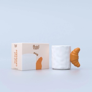 Mug Croissant en céramique Fluid Market 2