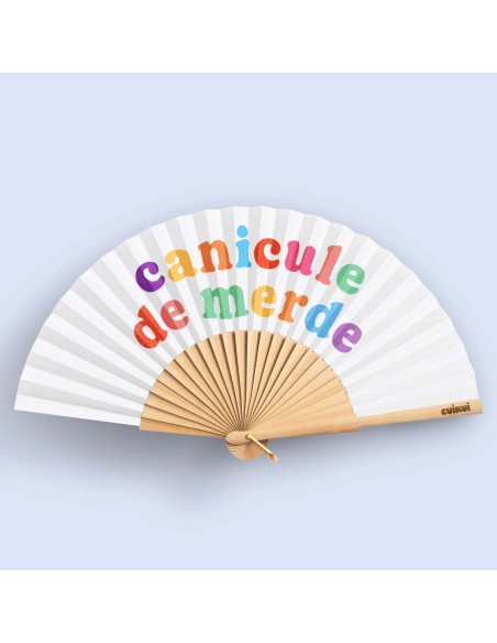 Éventail illustré Cuikui