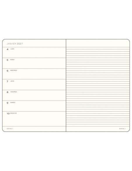 Agenda Semainier & Carnet 18 mois Leuchtturm1917