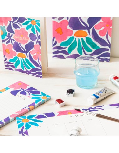 Petit carnet Flowers Quartier Libre